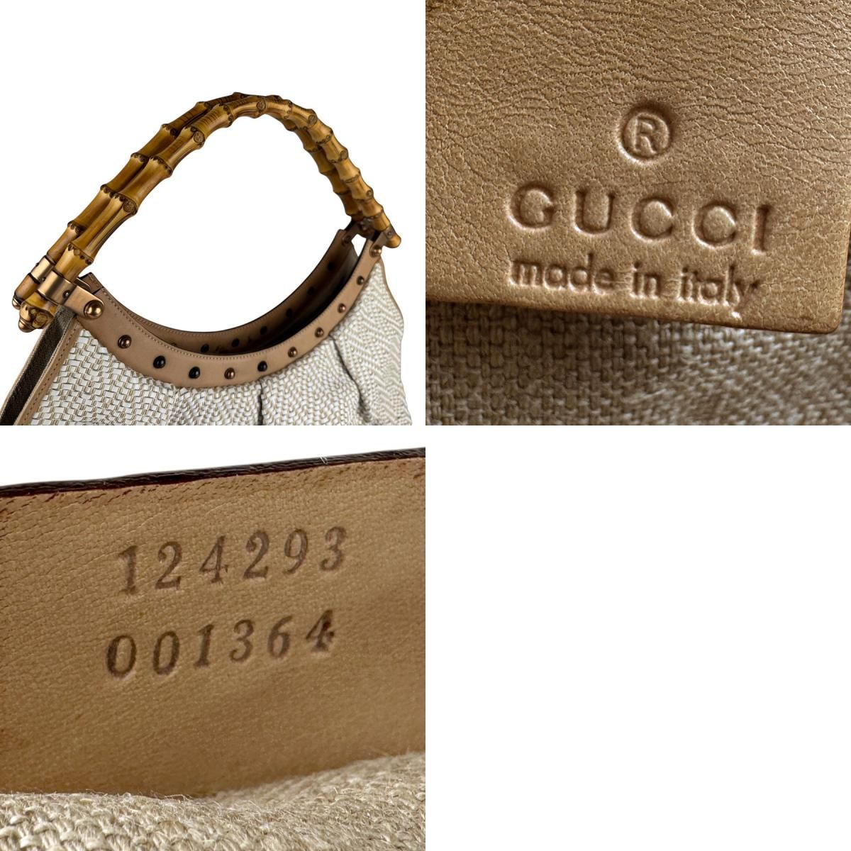 GUCCI グッチ　バンブー　ショルダーバッグ グッチ GUCCI ショルダーバッグ バンブー 124293 - メルカリ