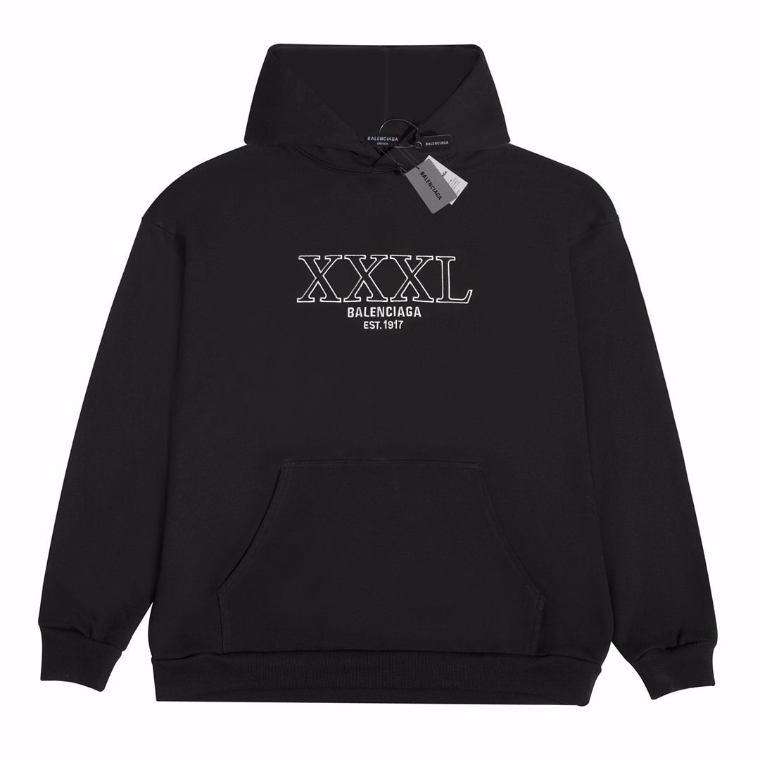 Balenciaga バレンシアガ XXXL アルファベット 刺繍ロゴ フード付き 