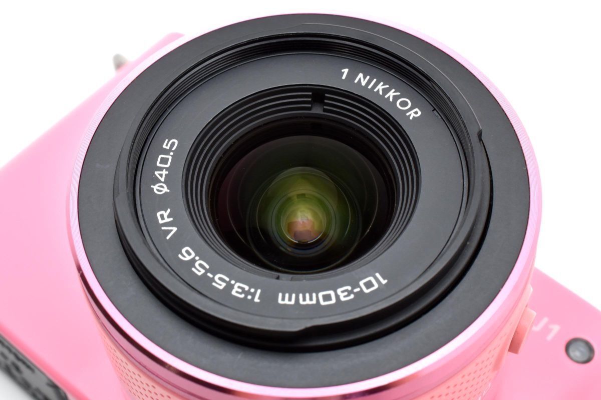 ☆ショット数5500回 美品☆ ニコン Nikon 1 J1 ピンク + 1