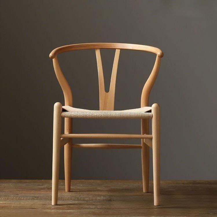 北欧無垢材 アームチェア Yチェア レストラン 別荘 書斎のベランダ 手すりの椅子 イス