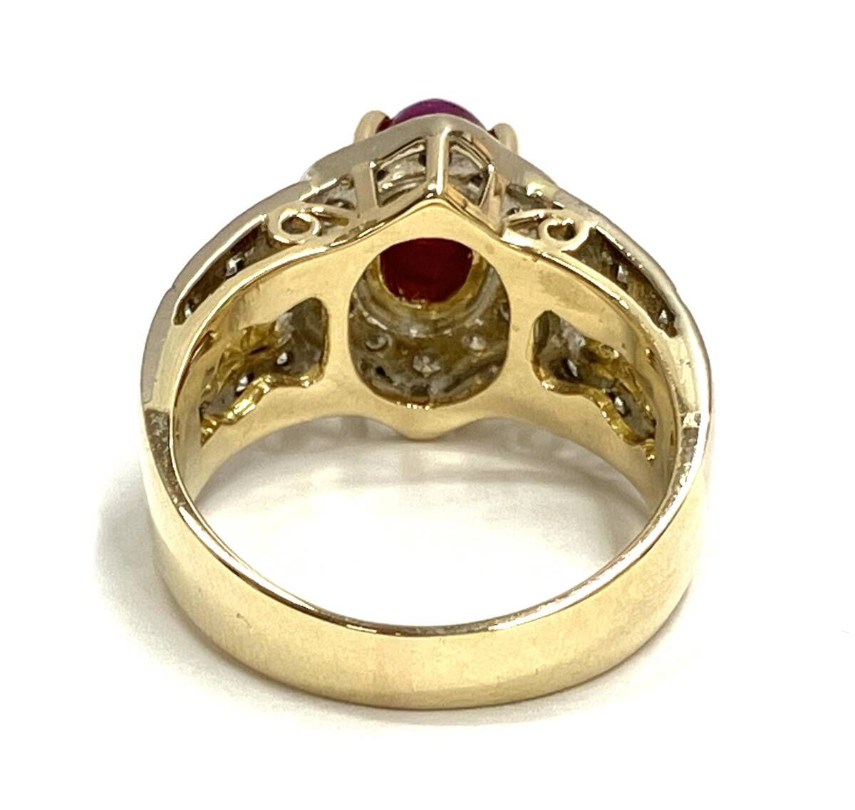 K18 天然ルビー2.06ct ダイヤ0.34ct リング 指輪 8.8.2g #12