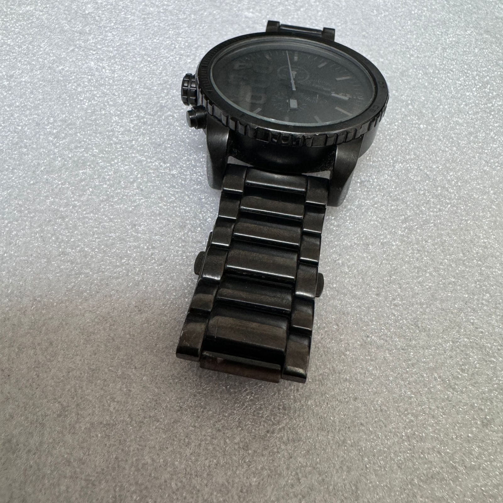 DIESEL 腕時計　新品電池DZ4207クロノグラフ　All BLACK 美品 Amazon.co.jp: ディーゼル DIESEL クロノグラフ 腕時計 DZ4207