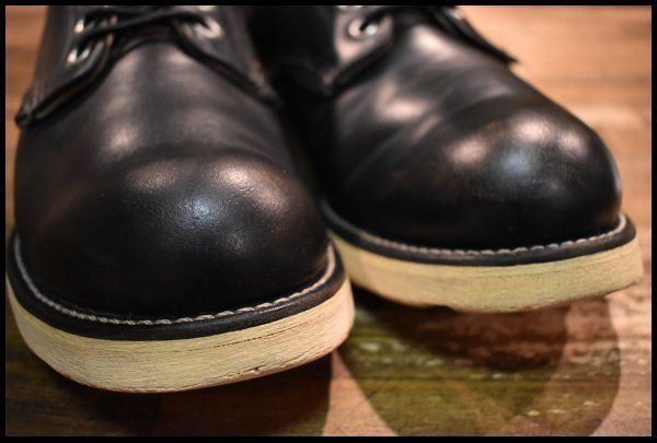 8.5D 良品 犬タグ 98年】レッドウィング 8165 アイリッシュセッター 黒