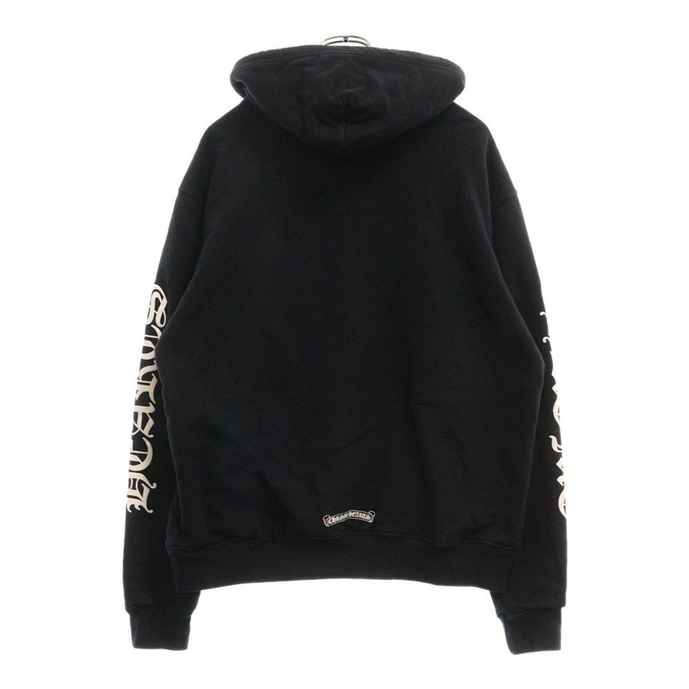 CHROME HEARTS (クロムハーツ) SWTSHRT HD ZIP アームロゴプリント ダガージップ ジップアップパーカー ブラック -  メルカリ