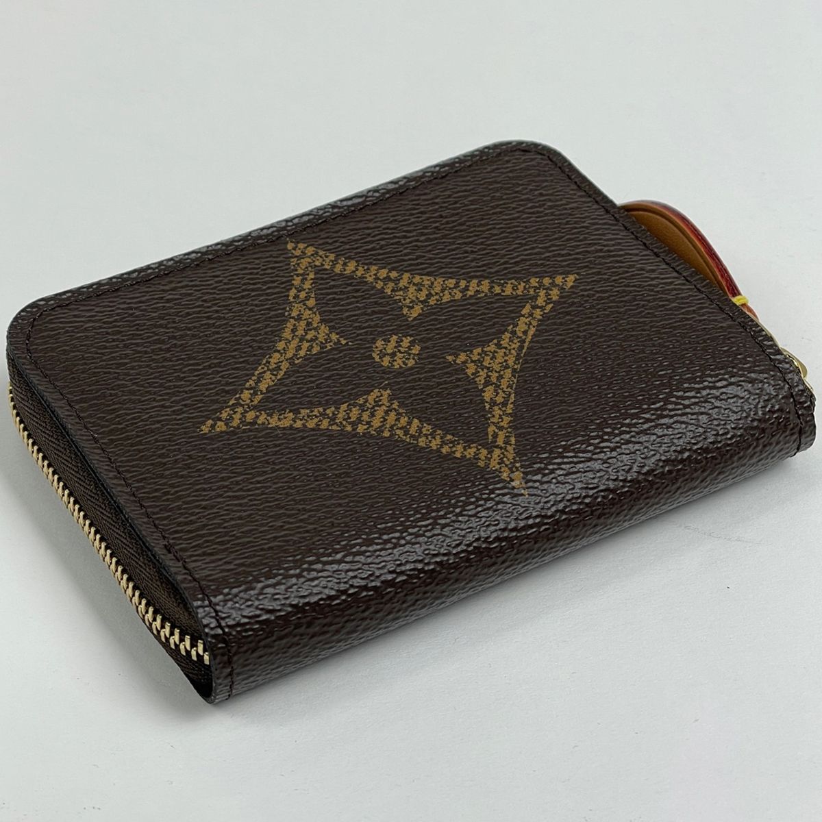 ルイ ヴィトン Louis Vuitton ジッピー コインパース カードケース ラウンドファスナー コインケース モノグラムジャイアント ブラウン M69354 レディース