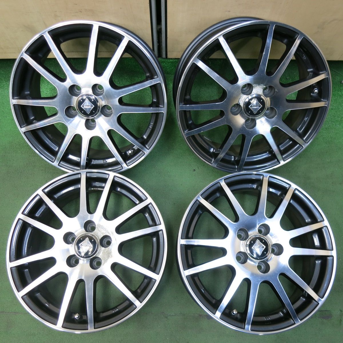 4本価格 プリウス 等 RiZLEY ライツレー 15インチ 15×6J PCD100|5H 5042510SYホ