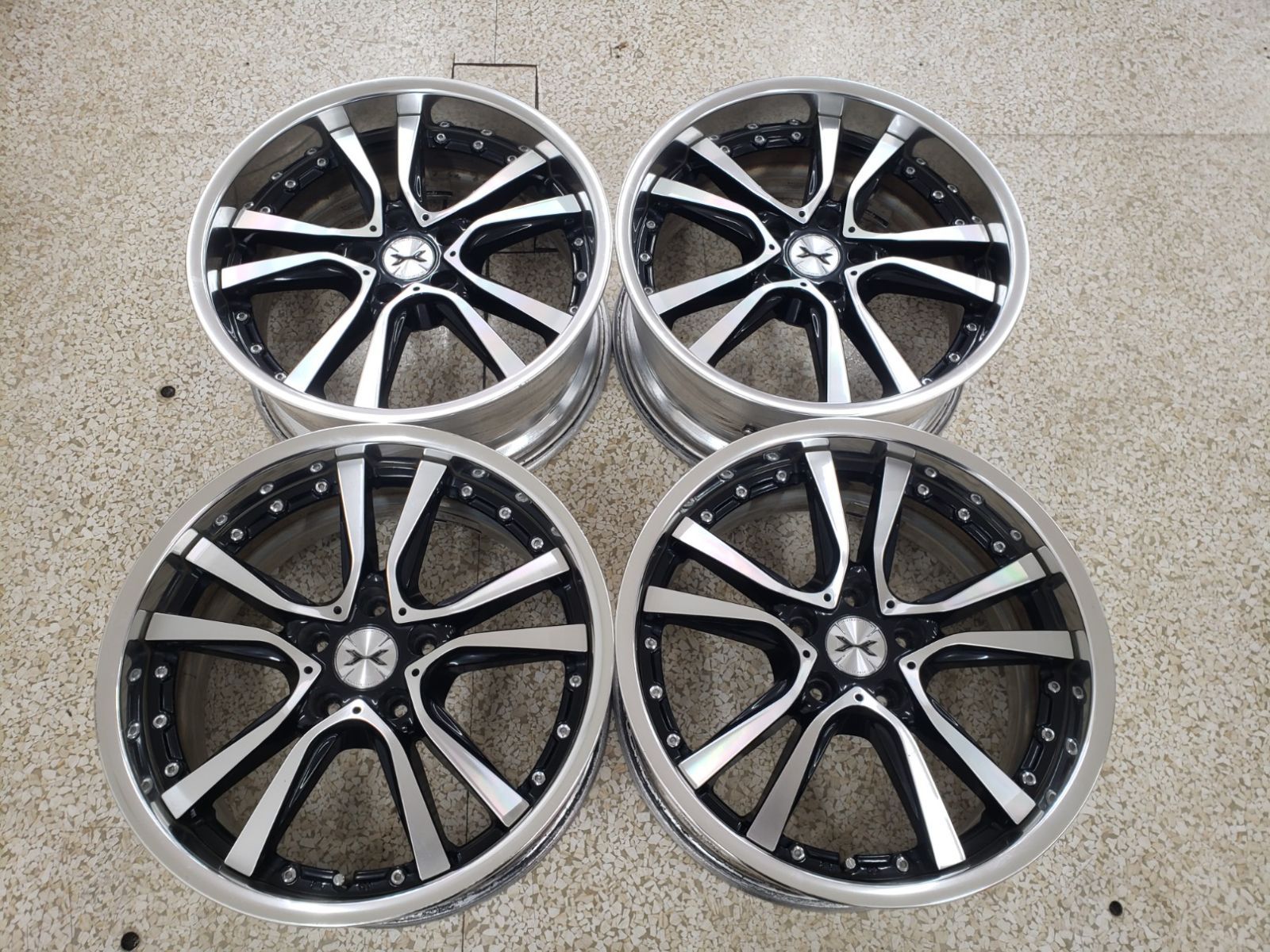 ◎傷少 深リム ツライチ WEDS マーベリック 405S 18in 8J 42 30 114|3|5H クラウン アルファード アテンザ レヴォーグ USDM ヘラフラ