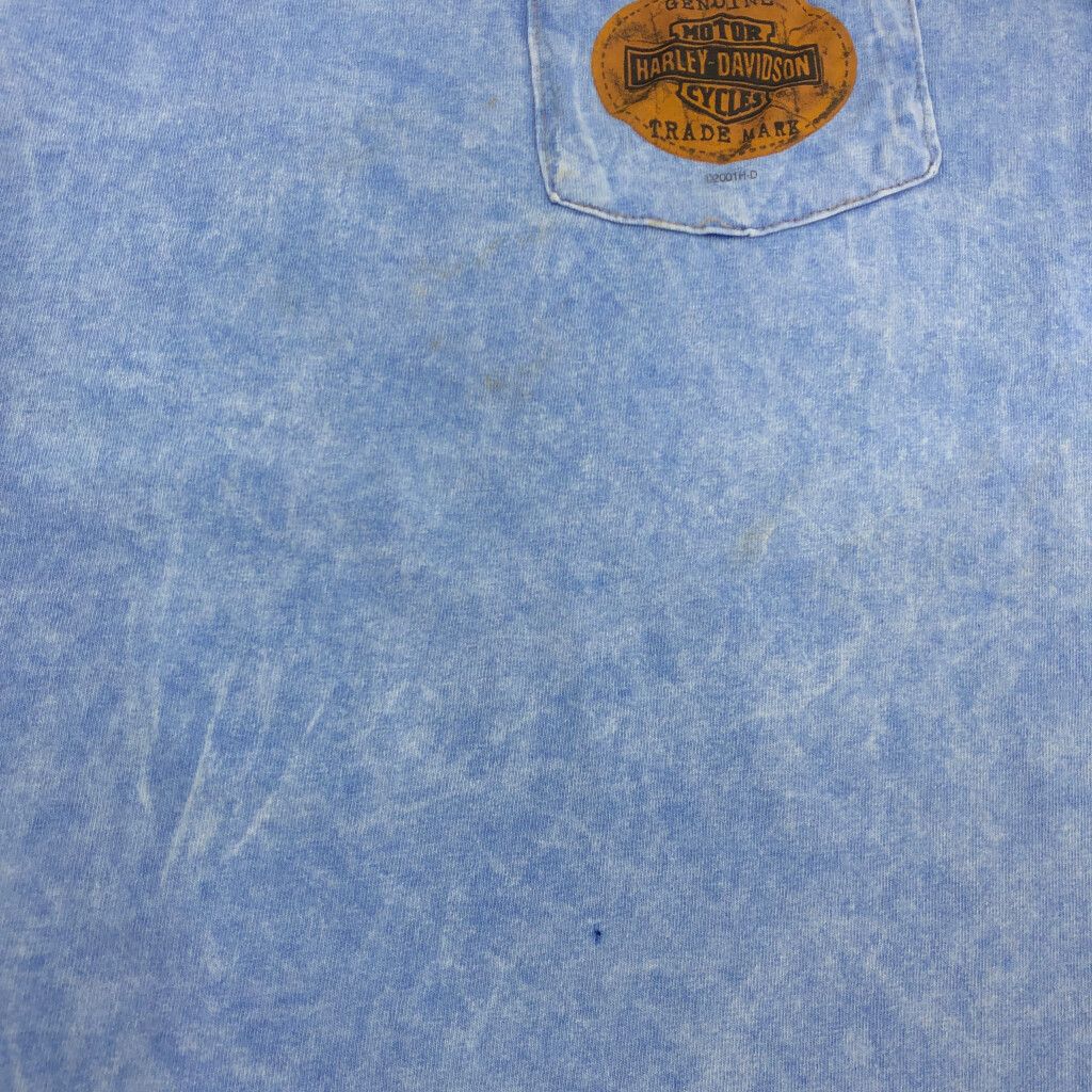 00年代 USA製 HARLEY DAVIDSON ハーレーダビッドソン ワンポイントロゴ