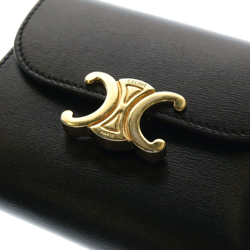 CELINE (セリーヌ) トリオンフ レザー コンパクトウォレット
