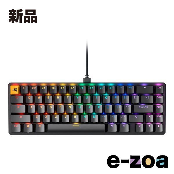 Glorious PC Gaming Race グロリアス ピーシー ゲーミング レース Glorious GMMK 2 65% Pre-Built ブラック GLO-GMMK2-65-FOX-B 2588633