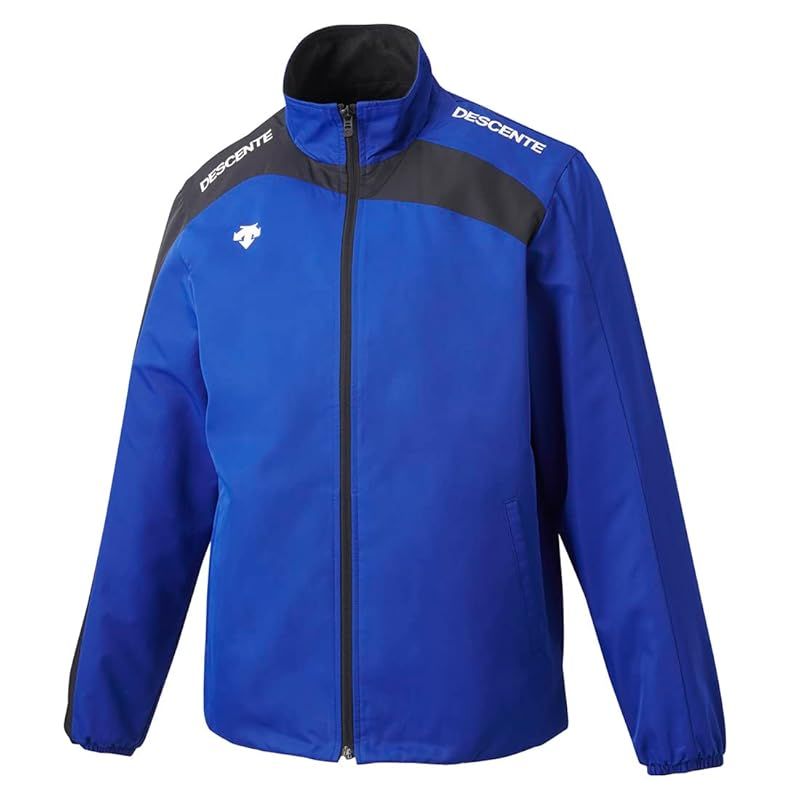 彡 デサント ウインドブレーカー 定番 防風 保温 裏トリコット 前開き 動きやすい トレーニング ジム ランニング メンズ チーム ROY DTM-3550B S 0