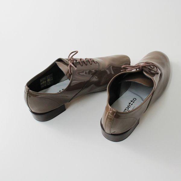 極美品 repetto レペット zizi エナメル レースアップシューズ