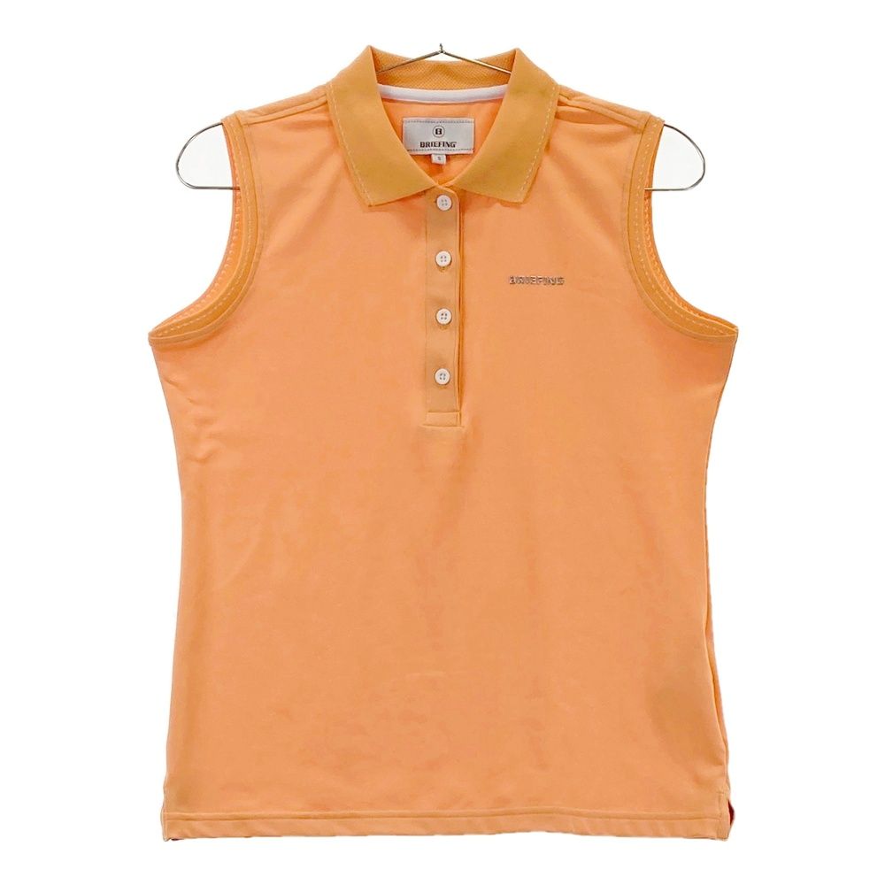 サイズ S BRIEFING GOLF ブリーフィング モデル ノースリーブポロシャツ オレンジ系 240101460464 ゴルフウェア レディース ストスト