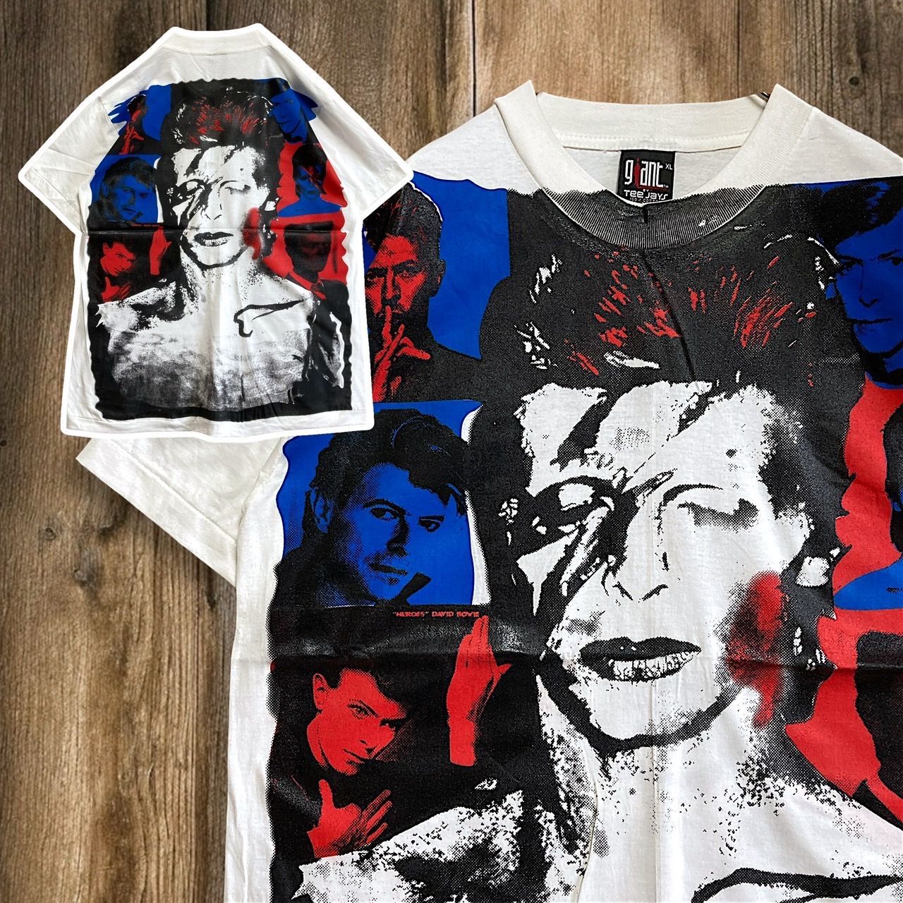 BGWB バンド Tシャツ ビンテージ 古着 USA製 白 デヴィッド