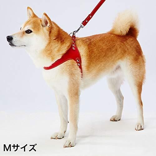 ペティオ Petio Porta ポルタ ソフトレザーベストハーネス レッド 犬 M サイズ