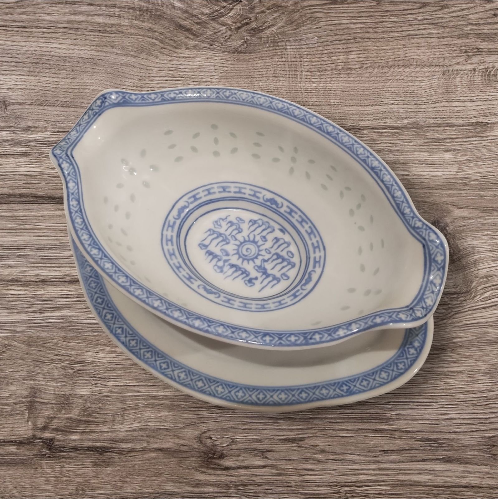 中国美術 青龍の陶器皿 景徳鎮 中国美術 青花 中国磁器 1~