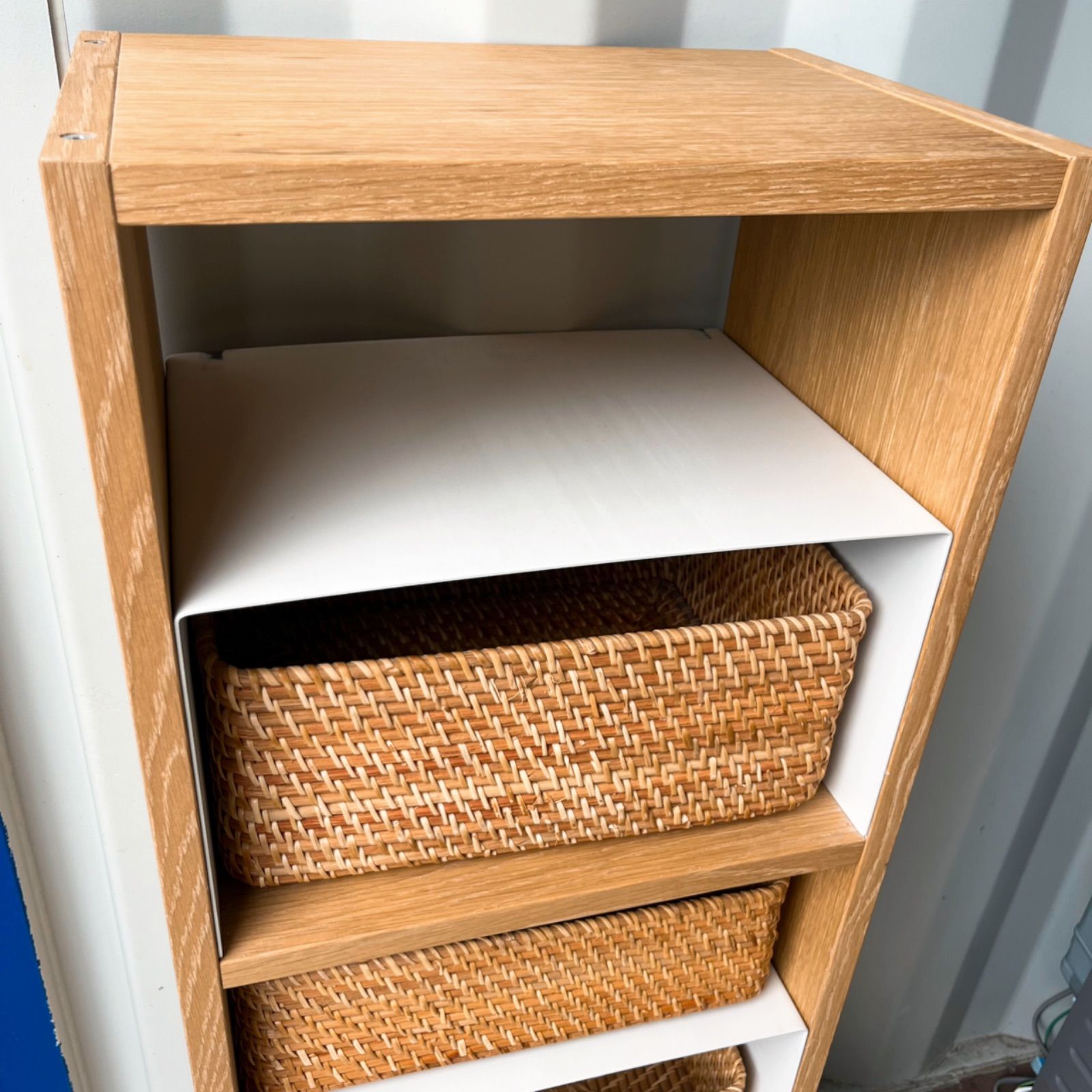 無印良品スタッキングシェルフ3段+2段、コの字家具付 スタッキングシェルフセット・3段×2列・オーク材 | 無印良品