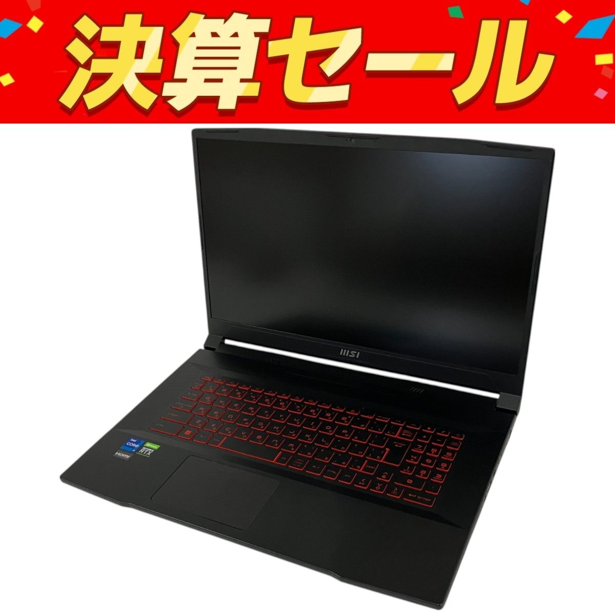MSI Katana GF76 11UD ノートPC i7-11800H 16GB SSD 512GB RTX 3050 Ti WIN11 B10082884