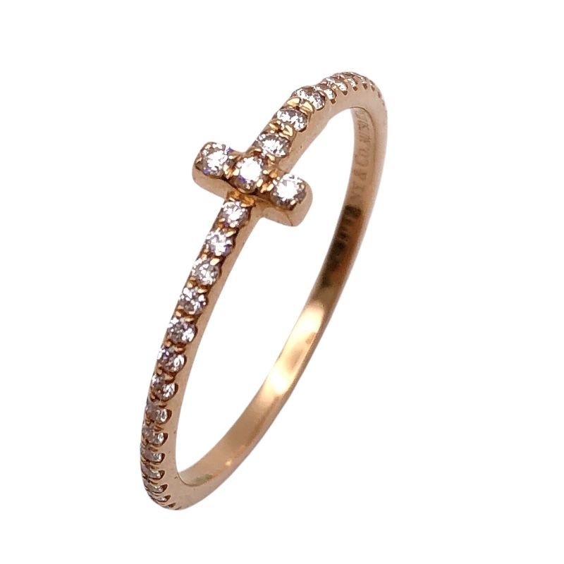 ティファニー TIFFANY＆CO ワイヤーバンドリング 750PG|ダイヤモンド ジュエリー