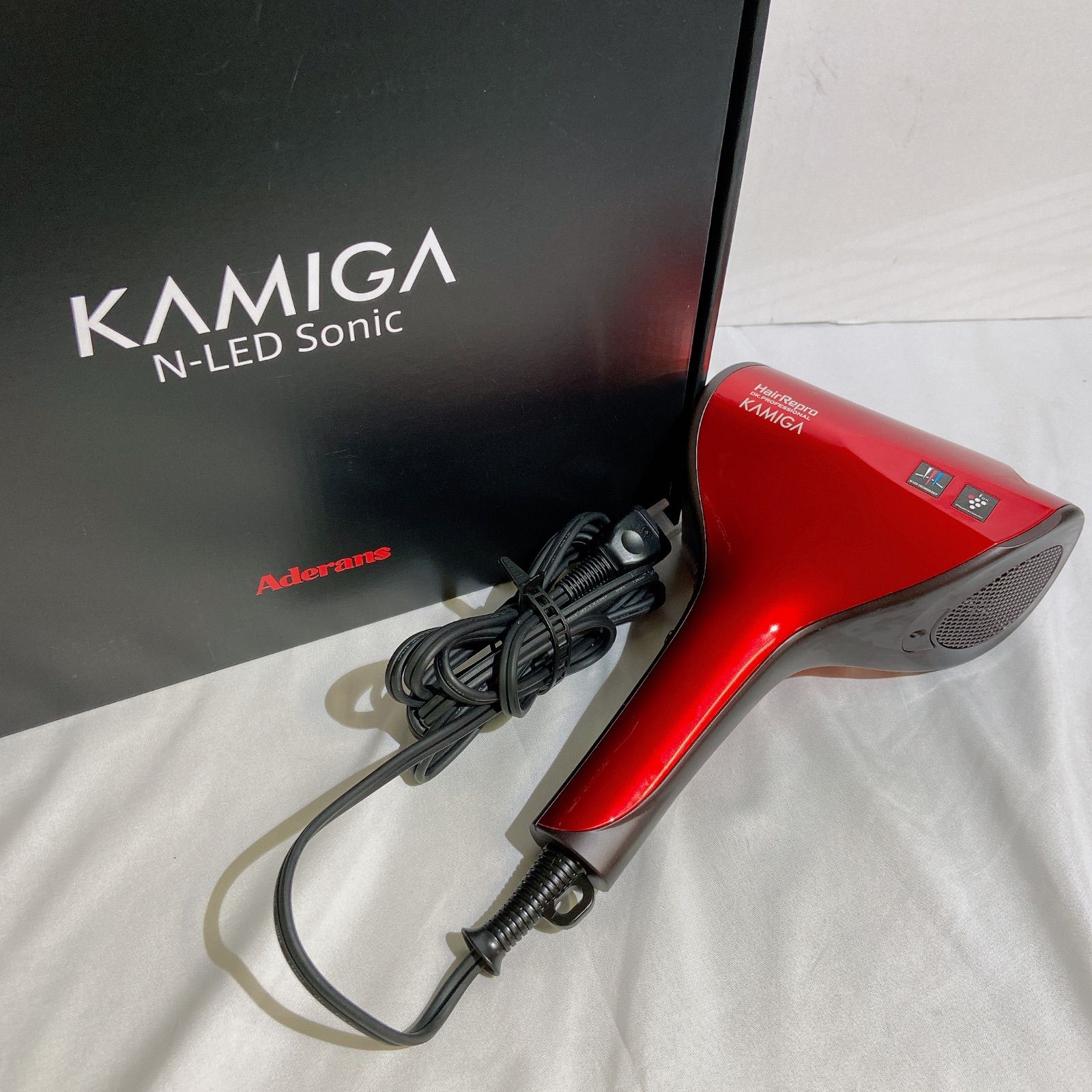 アデランス　ドライヤー　KAMIGA AD-HR03-R イタリアンレッド 月々二千円～のお支払いで高機能ドライヤーをお届け！優れた速