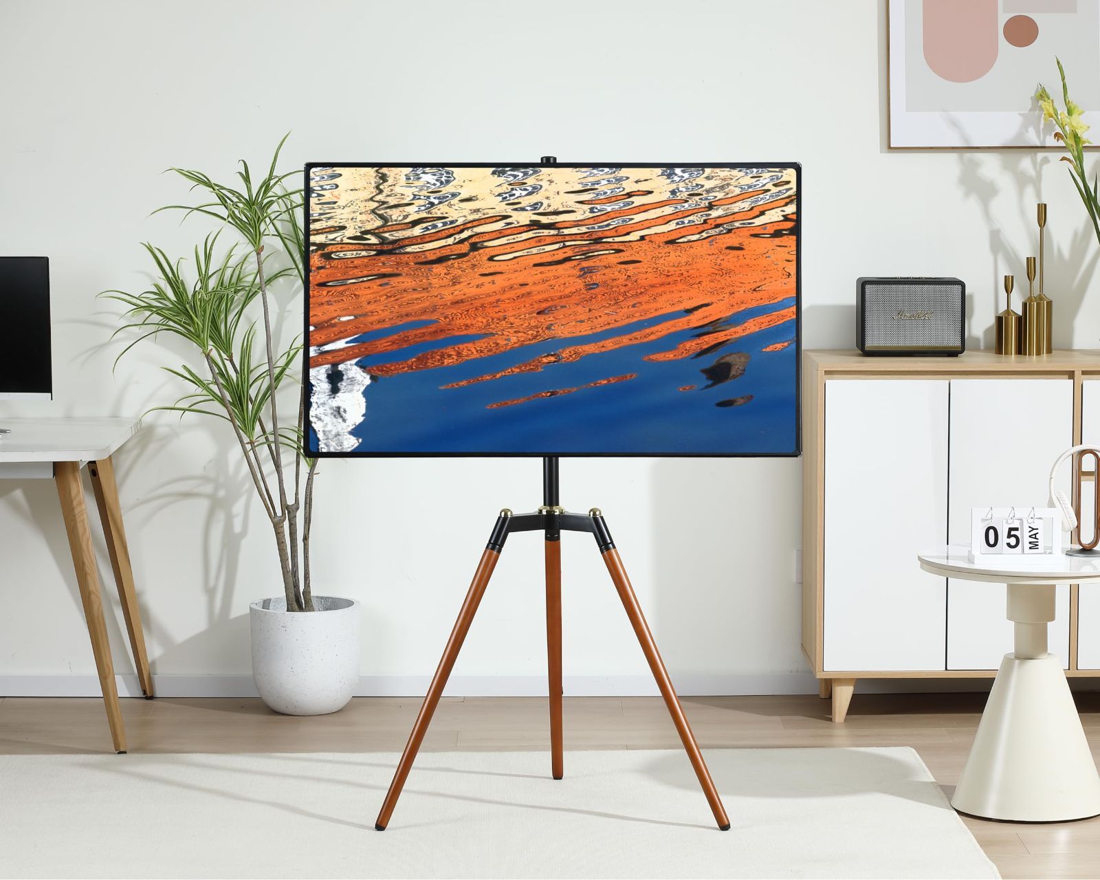 新品 Fydeamer イーゼル テレビスタンド 三脚TVスタンド 32-65インチ