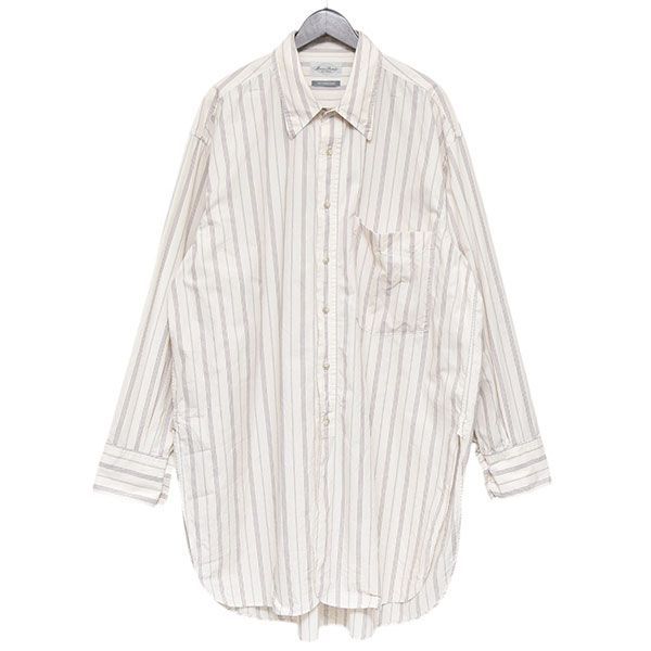 【値下げ可】Marvine Pontiak ホワイト 長袖シャツ Marvine Pontiak Shirt Makers マーヴィンポンティアックシャツ