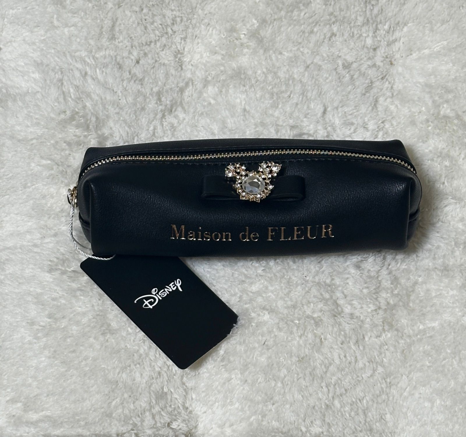 Maison de FLEUR ディズニー ミッキー ビジューロングポーチ ペン