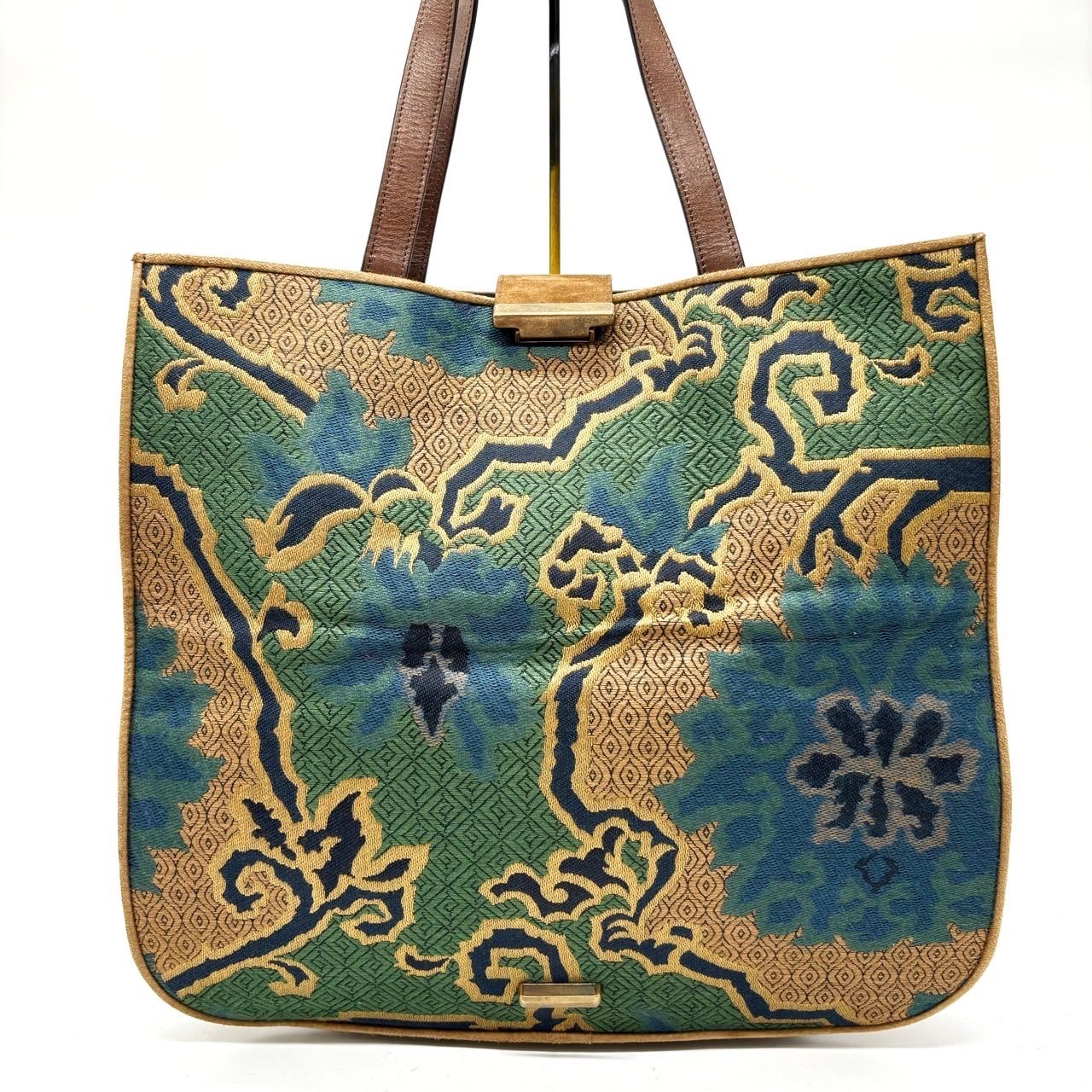 良品】 ETRO エトロ トートバッグ ハンドバッグ パッチワーク 