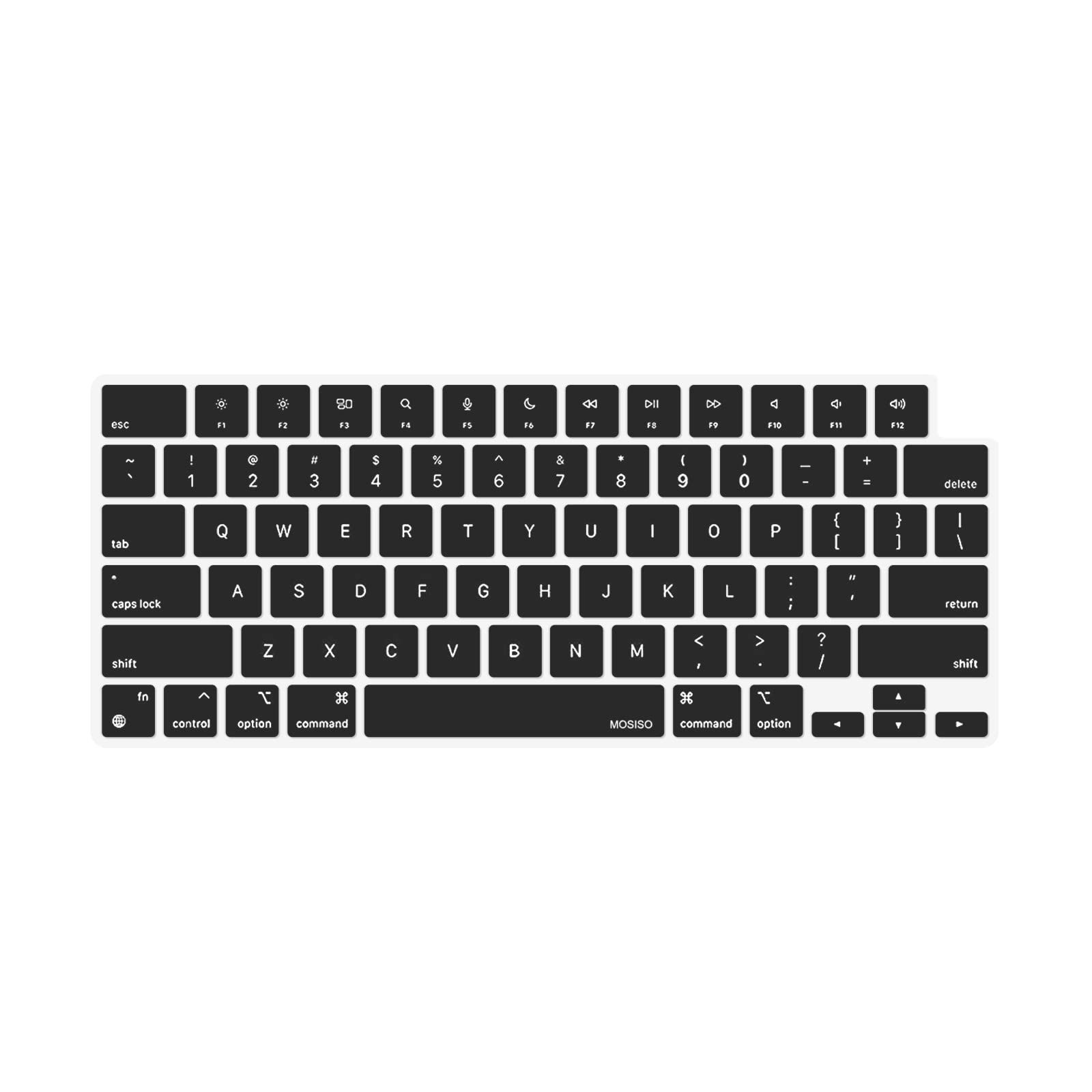 MOSISO キーボードカバースキン MacBook Air 15 M3 A3114 M2 A2941/Air 13.6 M3 A3113 M2 A2681/Pro 14 M3 M2 M1 A2918 A2992 A2779 A2442/Pro 1に対応 6 