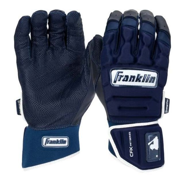 両手用セット FRANKLIN フランクリン CFX PRT プロテクティブ バッティンググローブ 野球 打撃用手袋 大人用 20683-ネイビー×ホワイト 751599975