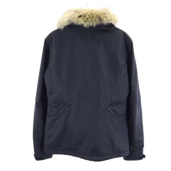 【激レア】ローレンラルフローレン　裏ボアナイロンジャケット　ファー　ロゴワッペン ポロ ラルフローレン ガールズ用 ファー付きフード ダウン