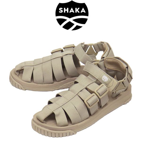 SHAKA シャカ SK-101 HIKER ストラップ グルカサンダル BLACK SK004 TAUPE US8-約26.0cm