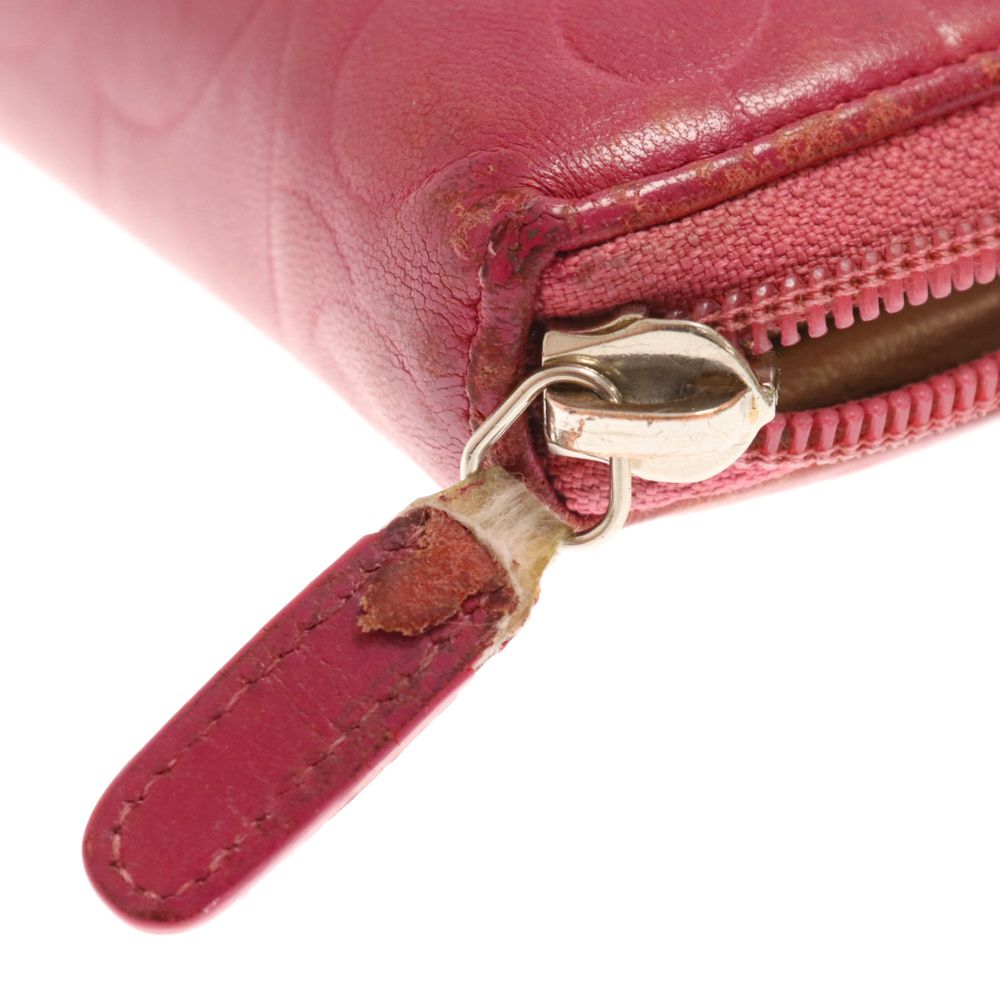 CHANEL (シャネル) ココマーク カメリア ラウンドファスナー ジップ