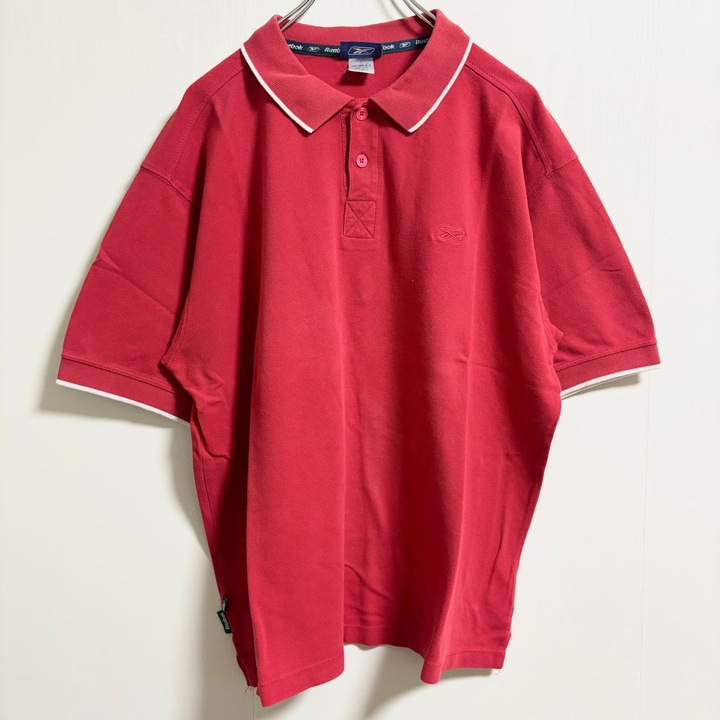 古着 used 00s Reebok リーボック 半袖ワンポイントポロシャツ ロゴ 