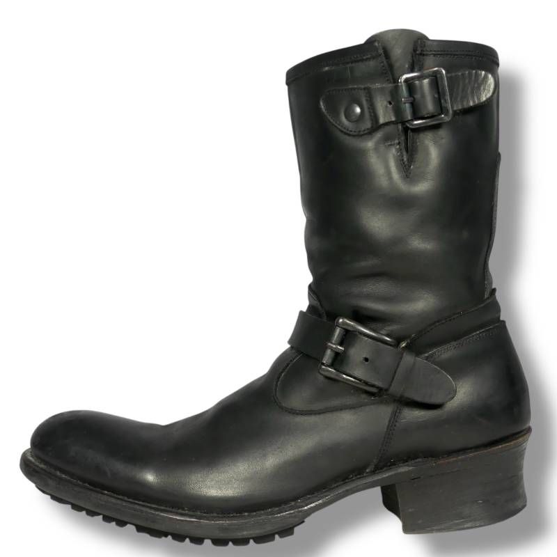 alfredo アルフレッドバニスター エンジニアブーツ 26 本革 42 ロング バイク メンズ 黒 ブラック エンジニアブーツサイズ26 cm一覧 SEULB屋着古 TJ 1123