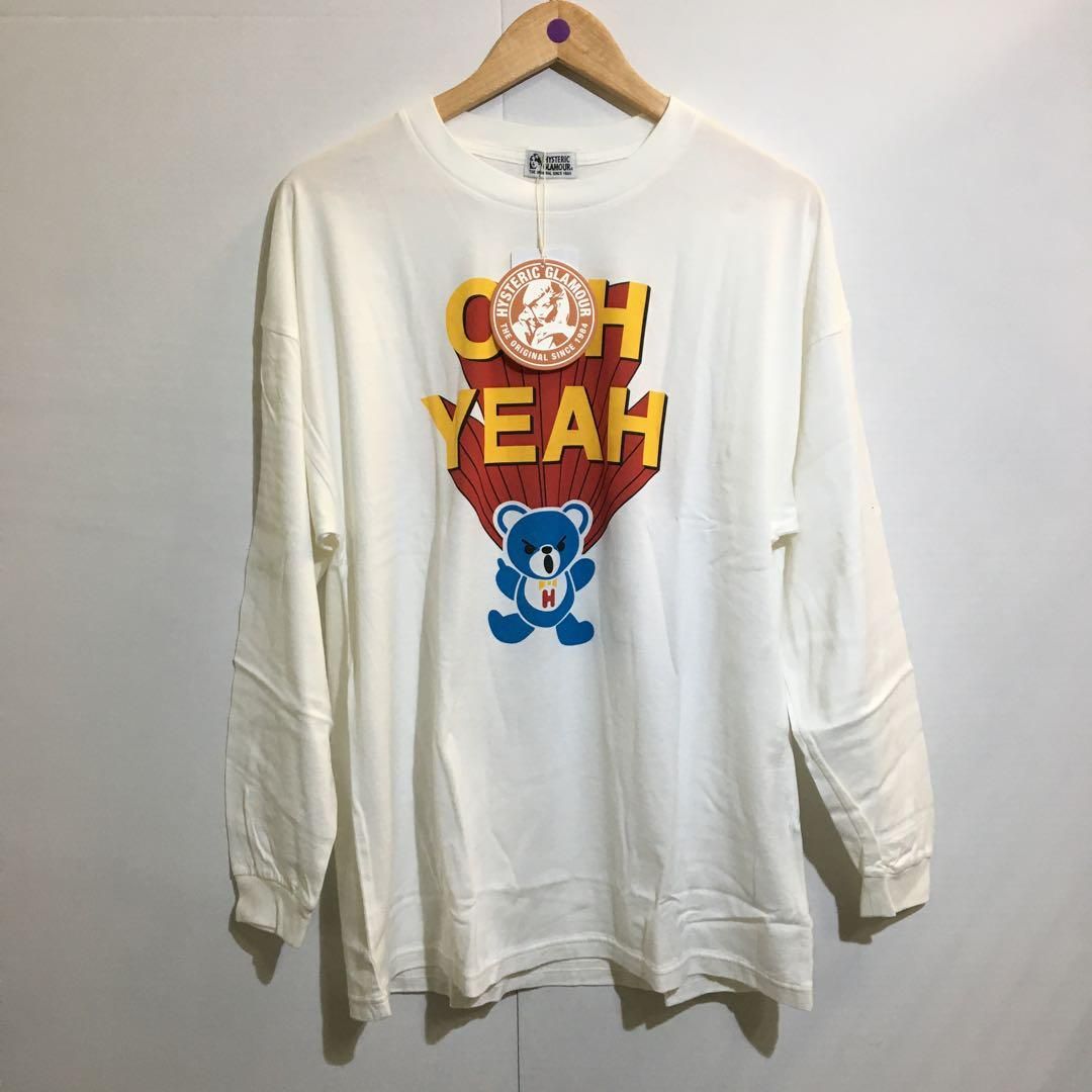 美品】タグ付き HYSTERIC GLAMOUR オーバーサイズTシャツ 白