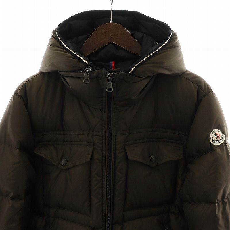 モンクレール MONCLER THOMAS GIUBBOTTO トーマス ジュポット ダウンジャケット フード アウター 2 S 茶 ブラウン  /AN34