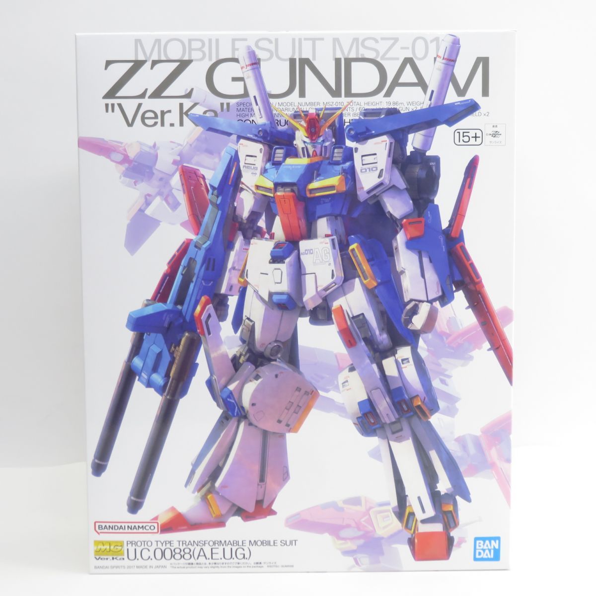 未組立 BANDAI バンダイ MG 1|100 MSZ-010 ダブルゼータガンダム Ver.Ka プラモデル 機動戦士ガンダムZZ 内袋