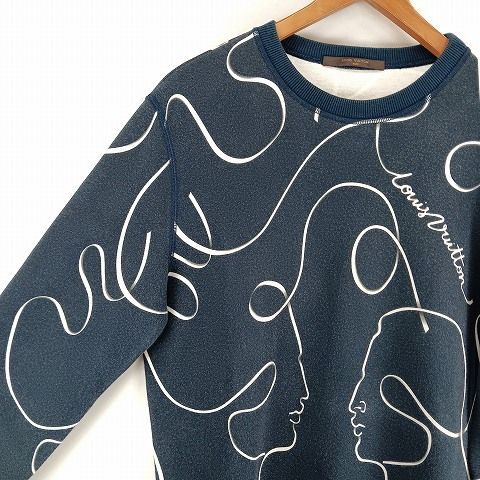 ルイヴィトン LOUIS VUITTON フラグメント スウェット トレーナー M 青  