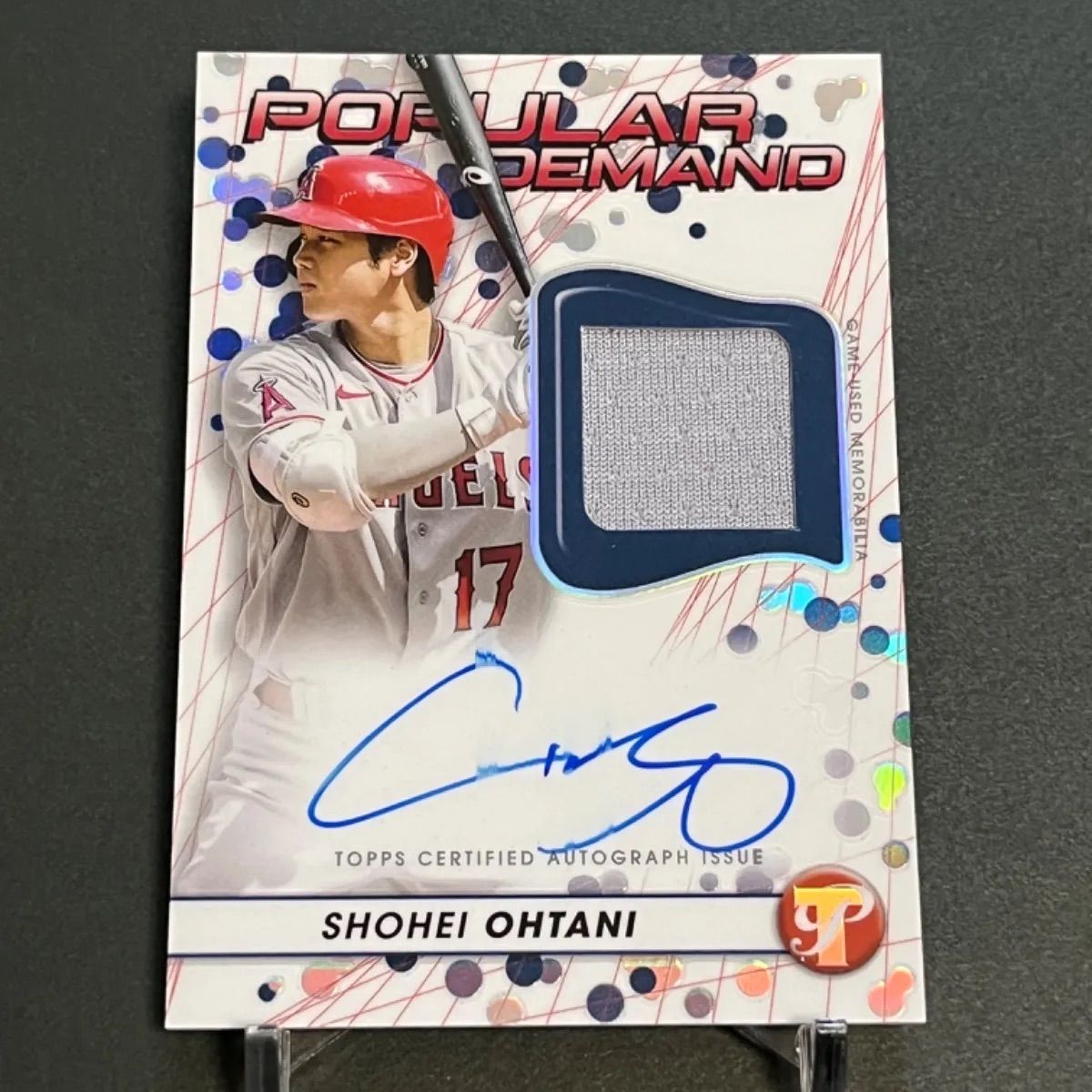 大谷翔平メモラビリア直筆サインカード 2023 Topps pristine baseball 