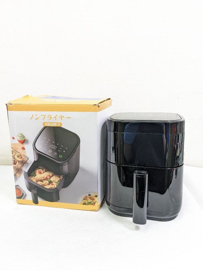 ノンフライヤー KB2299-3 ブラック電気フライヤー3L ノンフライヤー KB2299-3 電気フライヤー - メルカリ
