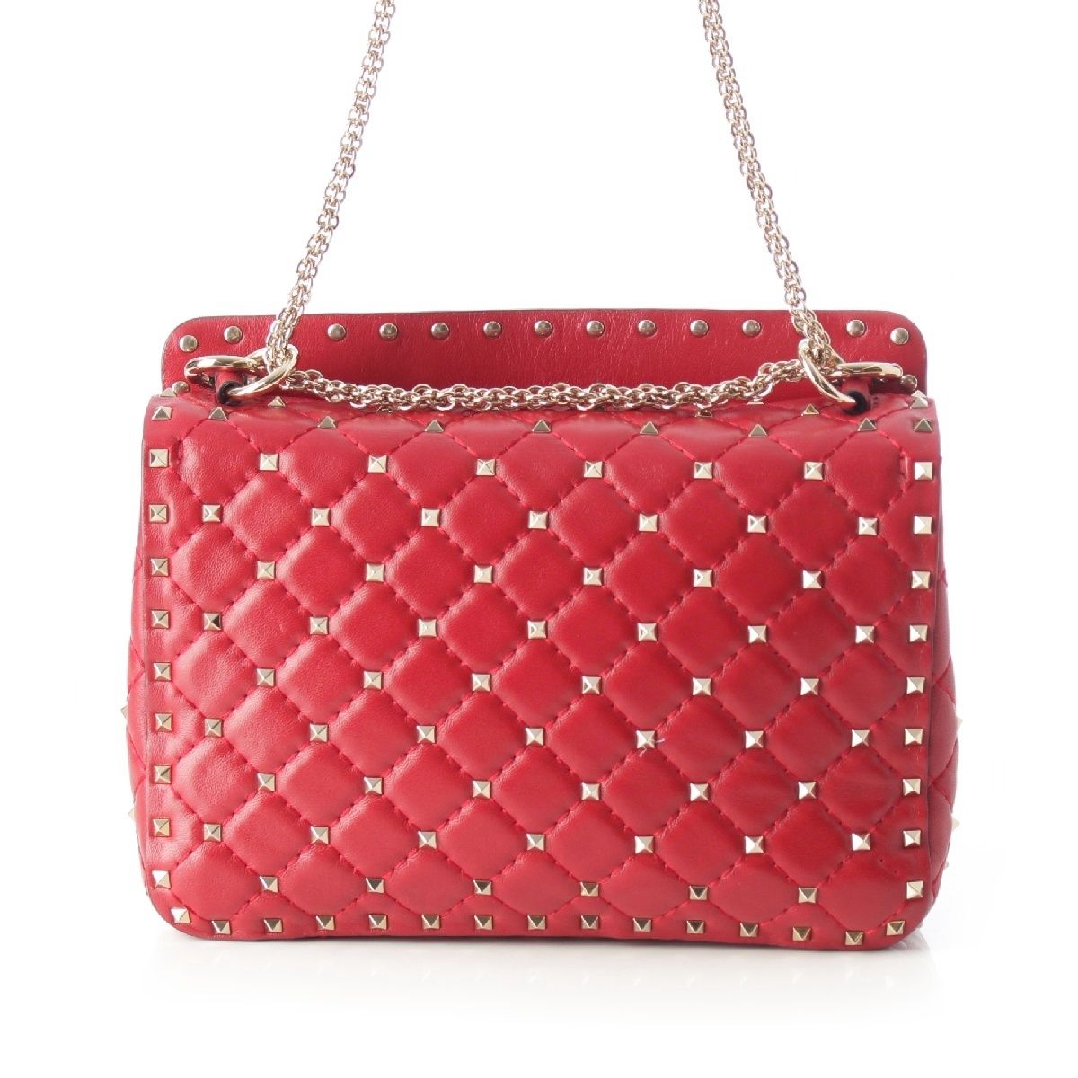 VALENTINO ショルダーバッグ MW0B0122 VALENTINO - ヴァレンティノ レザー ロックスタッズ スパイク