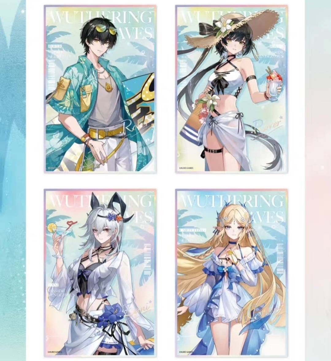【鳴潮】カルテジア&女漂泊者 ギフトボックス 風歌の護りテーマ 公式正規品 公式正規品 鳴潮 ChinaJoy 色紙 カルテジア ザンニー 男漂泊者