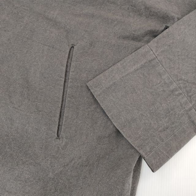 ARTS&SCIENCE コットン ノーカラー ジャケット グレー