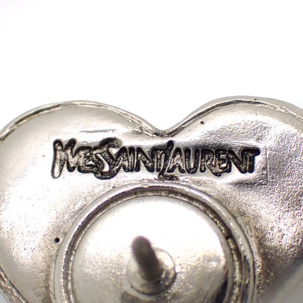 YvesSaintLaurent ピンブローチ 2個 タックピン スチームパンク ハート