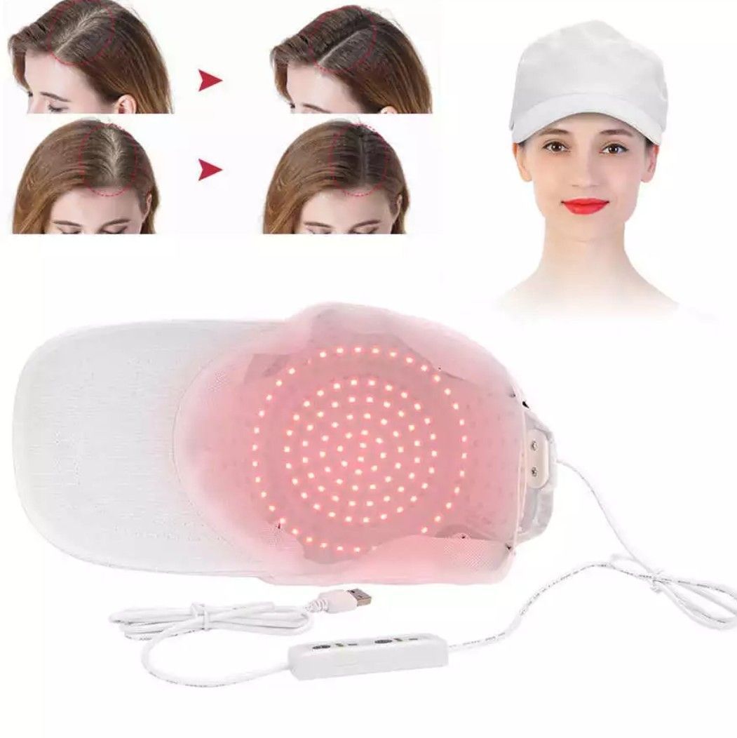 108光球 赤色LED キャップ帽子 USB 頭皮ケア 育毛 発毛 - beauty-salon