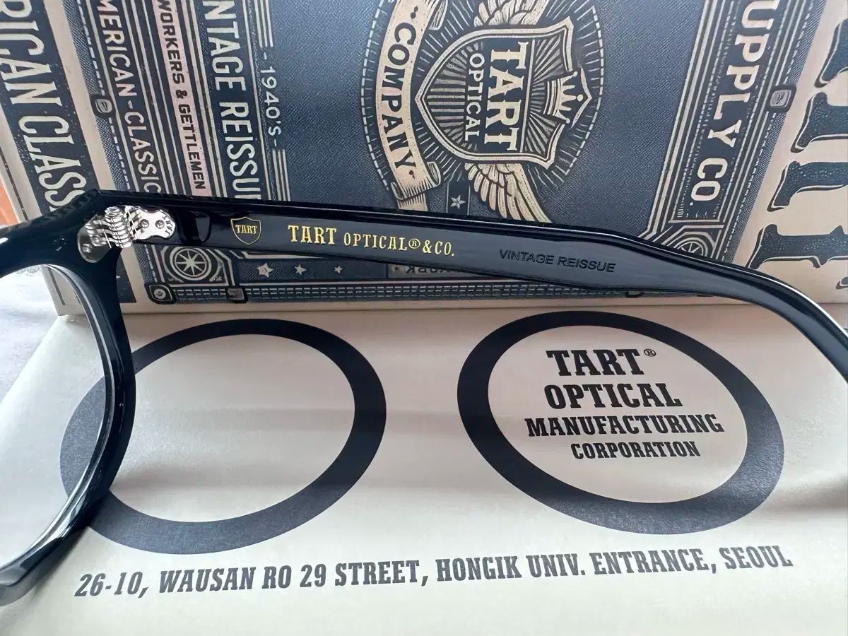 ■TART OPTICAL ENTERPRISES ■ARNEL■日本製 GIG LAMPS 1950s-1960s TART OPTICAL ARNEL BLACK size46/20