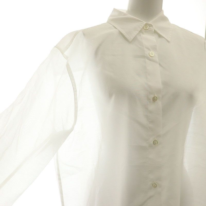 セオリー Theory 24SS Sheer Shirting BF Shirt シャツ シアー 長袖 S 白 ホワイト /HK ■OS レディース セオリー Theory 24SS Sheer Shirting BF Shirt シャツ 長袖