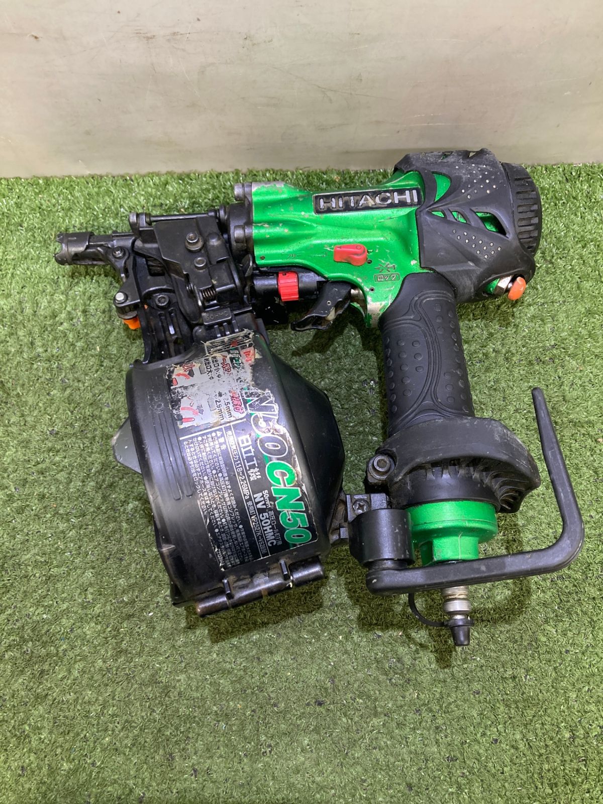品 0921 HiKOKI 日立工機 50㎜高圧ロール釘打機 メタリックグリーン NV50HMC L ITP0I9CWUHMS