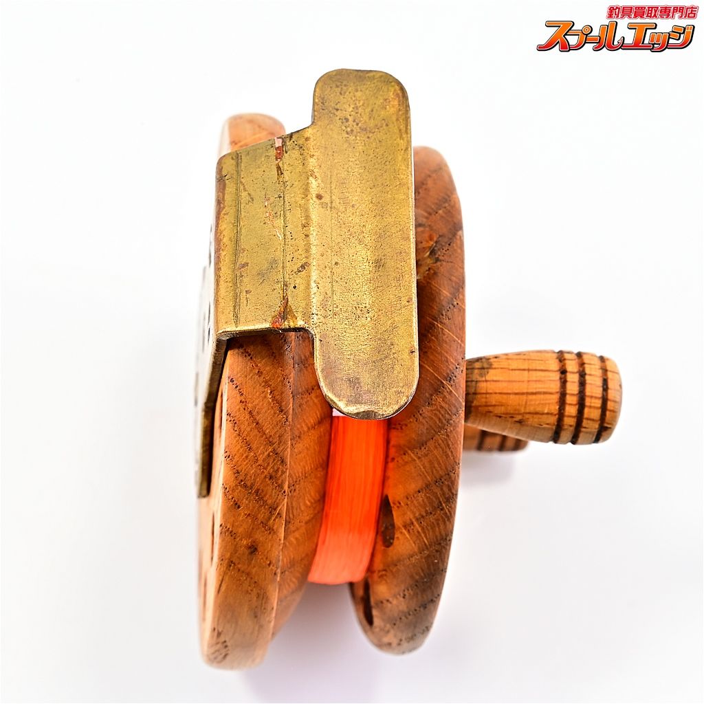 TSURUYA 木製ヘチリール 【つるや釣具】 木製落とし込みヘチリール チヌタイコリール TSURUYA